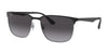 Ray-Ban RB3569 Sunglasses | Size 59 / Black On Silver №90048G / Grey Gradient (3N 15.2%)