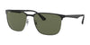 Ray-Ban RB3569 Sunglasses | Size 59 / Black On Silver №90049A / G-15 Green (Polarized) (3P 16%)