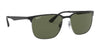 Ray-Ban RB3569 Sunglasses | Size 59 / Black On Silver №90048G / Grey Gradient (3N 15.2%)