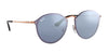 Ray-Ban BLAZE ROUND RB3574N Sunglasses | Size 59 / Copper №90351U / Dark Violet/Silver (2N 25.3%)