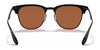 Ray-Ban BLAZE CLUBMASTER RB3576N Sunglasses / Gold №043/71 / Dark Green (3N 14.0%) / Size 141