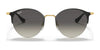 Ray-Ban RB3578 Sunglasses | Size 50 / Black On Gold №187/11 / Grey Gradient (2N 22.8%)