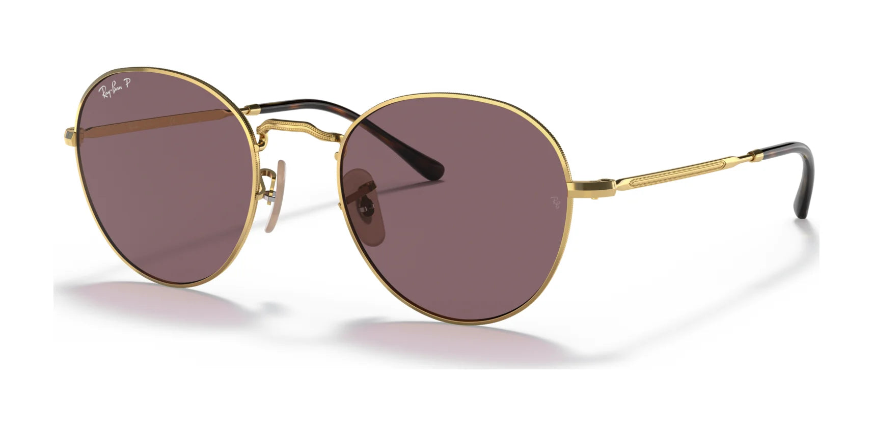 Ray-Ban DAVID RB3582 Sunglasses Arista Gold / Dark Violet (Polarized)