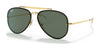 Ray-Ban BLAZE AVIATOR RB3584N Sunglasses | Size 61 / Arista Gold №905071 / Dark Green (3N 14.0%)