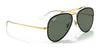 Ray-Ban BLAZE AVIATOR RB3584N Sunglasses | Size 61 / Arista Gold №905071 / Dark Green (3N 14.0%)