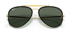 Ray-Ban BLAZE AVIATOR RB3584N Sunglasses | Size 61 / Arista Gold №905071 / Dark Green (3N 14.0%)