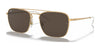 Ray-Ban RB3588 Sunglasses | Size 55 / Gold №901373 / Dark Brown (3N 9%)