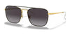 Ray-Ban RB3588 Sunglasses | Size 55 / Black On Gold №90548G / Grey (3N 15.2%)