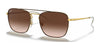 Ray-Ban RB3588 Sunglasses | Size 55 / Brown On Gold №905513 / Brown Gradient (3N 16%)