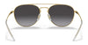 Ray-Ban RB3589 Sunglasses | Size 55 / Black On Gold №90548G / Grey (3N 15.2%)