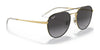 Ray-Ban RB3589 Sunglasses | Size 55 / Black On Gold №90548G / Grey (3N 15.2%)