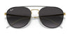 Ray-Ban RB3589 Sunglasses | Size 55 / Black On Gold №90548G / Grey (3N 15.2%)