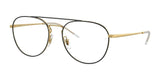 Ray-Ban RB3589 Eyeglasses Black On Gold / Clear / Blue (Photochromic)