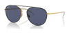 Ray-Ban RB3589 Eyeglasses | Size 55 / Black On Gold №9054MF / Clear/Blue (Photochromic) (3F 9%)