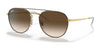 Ray-Ban RB3589 Sunglasses | Size 55 / Brown On Gold №905513 / Brown Gradient (3N 16%)