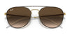 Ray-Ban RB3589 Sunglasses | Size 55 / Black On Gold №90548G / Grey (3N 15.2%)