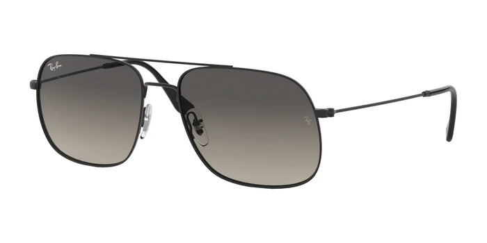Ray-Ban ANDREA RB3595 Sunglasses | Size 59 / Rubber Black №901411 / Grey (2N 22.8%)