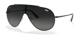 Ray-Ban WINGS RB3597 Sunglasses Black / Grey Gradient