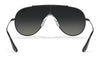 Ray-Ban WINGS RB3597 Sunglasses | Size 133 / Black №002/11 / Grey Gradient (3N 15.2%)