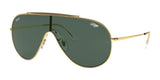 Ray-Ban WINGS RB3597 Sunglasses Arista Gold / Dark Green