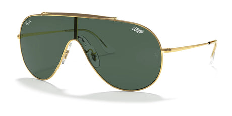 Ray-Ban WINGS RB3597 Sunglasses Arista Gold / Dark Green