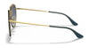 Ray-Ban BLAZE ROUND DOUBLEBRIDGE RB3614N Sunglasses | Size 54 / Gold №91400S / Blue Gradient Mirror (2N 35%)