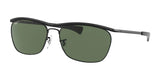 Ray-Ban OLYMPIAN II DELUXE RB3619 Sunglasses Black / G-15 Green (Polarized)