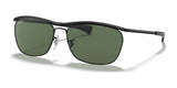 Ray-Ban OLYMPIAN II DELUXE RB3619 Sunglasses Black / G-15 Green (Polarized)