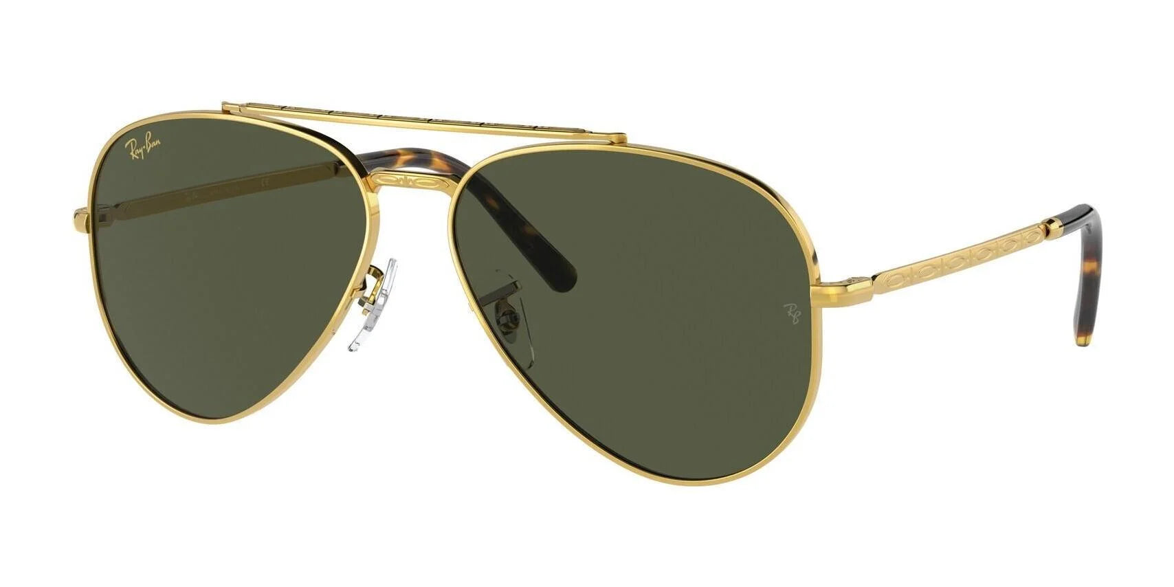 Ray-Ban NEW AVIATOR RB3625 Sunglasses Gold / Green