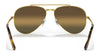 Ray-Ban NEW AVIATOR RB3625 Sunglasses / Black №002/B1 / Dark Grey (3N 15.30%) / Size 58