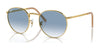 Ray-Ban NEW ROUND RB3637 Sunglasses / Arista Gold №001/3F / Blue (2N 29.9%) / Size 53