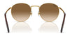 Ray-Ban NEW ROUND RB3637 Sunglasses / Black №002/G1 / Green Mirror Blue (3N 12.05%) / Size 50