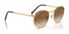Ray-Ban NEW ROUND RB3637 Sunglasses / Black №002/G1 / Green Mirror Blue (3N 12.05%) / Size 50