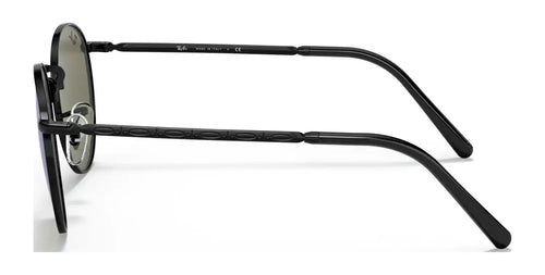 Ray-Ban NEW ROUND RB3637 Sunglasses / Black №002/G1 / Green Mirror Blue (3N 12.05%) / Size 50