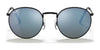 Ray-Ban NEW ROUND RB3637 Sunglasses / Black №002/G1 / Green Mirror Blue (3N 12.05%) / Size 50