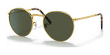 Ray-Ban NEW ROUND RB3637 Sunglasses Gold / Green