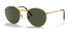 Ray-Ban NEW ROUND RB3637 Sunglasses / Gold №919631 / Green (3N 13.2%) / Size 50