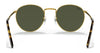 Ray-Ban NEW ROUND RB3637 Sunglasses / Black №002/G1 / Green Mirror Blue (3N 12.05%) / Size 50