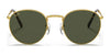 Ray-Ban NEW ROUND RB3637 Sunglasses / Black №002/G1 / Green Mirror Blue (3N 12.05%) / Size 50