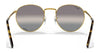 Ray-Ban NEW ROUND RB3637 Sunglasses / Black №002/G1 / Green Mirror Blue (3N 12.05%) / Size 50