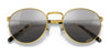 Ray-Ban NEW ROUND RB3637 Sunglasses / Black №002/G1 / Green Mirror Blue (3N 12.05%) / Size 50