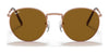 Ray-Ban NEW ROUND RB3637 Sunglasses / Black №002/G1 / Green Mirror Blue (3N 12.05%) / Size 50