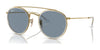 Ray-Ban RB3647N Sunglasses | Size 51 / Arista Gold №001/02 / Blue (Polarized) (2P 26.6%)
