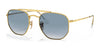 Ray-Ban THE MARSHAL RB3648 Sunglasses / Arista Gold №001/3F / Light Blue (2N 29.9%) / Size 54