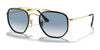 Ray-Ban THE MARSHAL II RB3648M Sunglasses | Size 52 / Arista Gold №91673F / Light Blue Gradient (2N 29.9%)