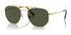 Ray-Ban THE MARSHAL II RB3648M Sunglasses | Size 52 / Gold №923931 / Green (3N 13.2%)