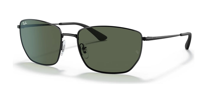Ray-Ban RB3653 Sunglasses | Size 60 / Black №002/71 / Green (3N 12.9%)