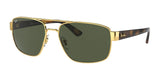 Ray-Ban RB3663 Sunglasses Arista Gold / G-15 Green