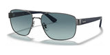 Ray-Ban RB3663 Sunglasses Gunmetal / Blue Gradient Grey