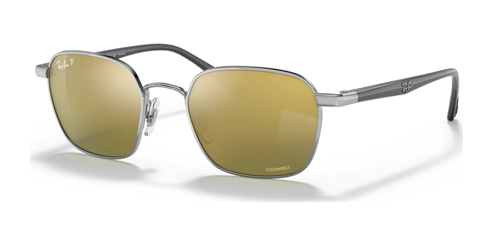 Ray-Ban RB3664CH Sunglasses Silver / Green (Polarized)